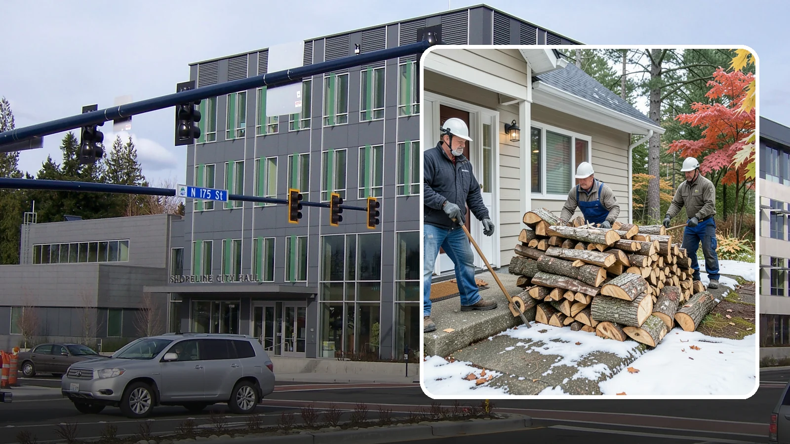 Heating Emergency Firewood in Shoreline, King County, WA - When your primary heat fails, we deliver burnable wood fast so your household stays warm through the crisis.