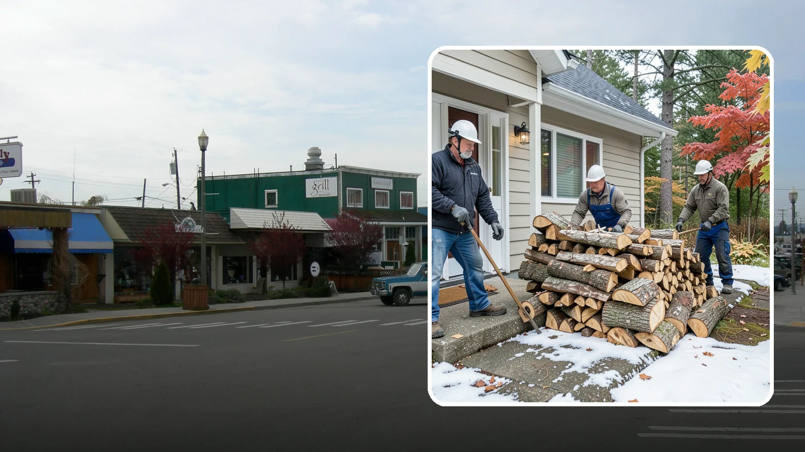 Heating Emergency Firewood in Stanwood, Snohomish County, WA - When your primary heat fails, we deliver burnable wood fast so your household stays warm through the crisis.