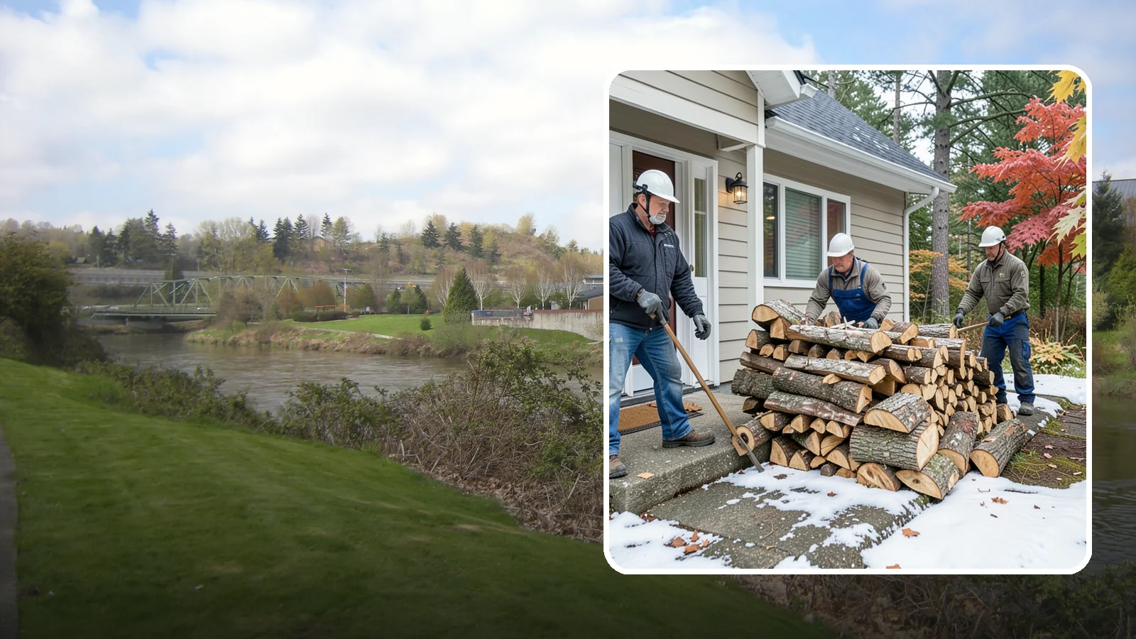 Heating Emergency Firewood in Tukwila, King County, WA - When your primary heat fails, we deliver burnable wood fast so your household stays warm through the crisis.