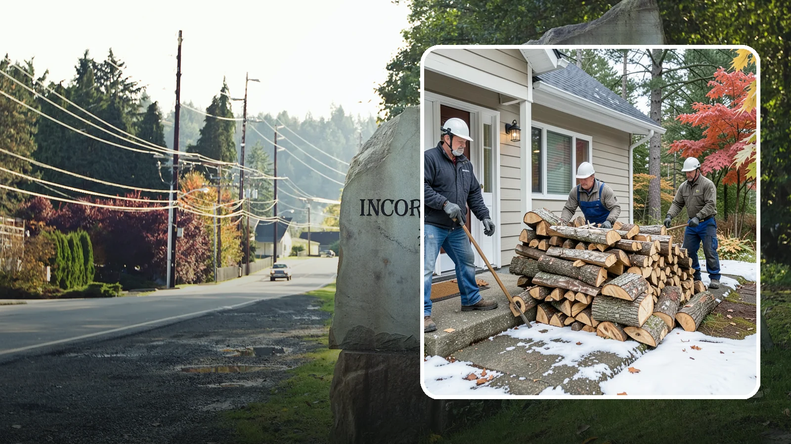 Heating Emergency Firewood in Wilkeson, Pierce County, WA - When your primary heat fails, we deliver burnable wood fast so your household stays warm through the crisis.