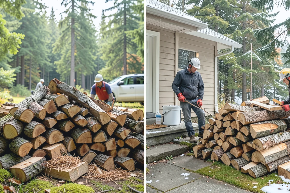 Heating Emergency Firewood in Woodinville, King County, WA - Take your emergency call and assess how much wood you need