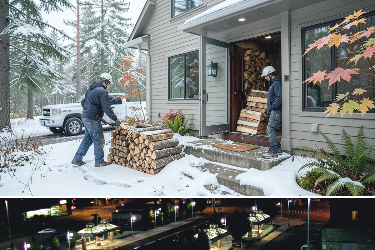 Holiday Firewood Delivery in Auburn, King County, WA - Late fall through the winter holidays is the window, so booking ahead of the busy calendar secures your date.