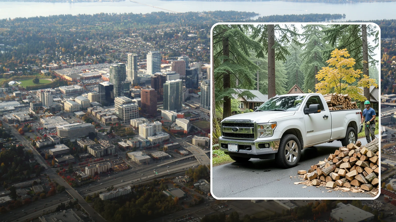 Holiday Firewood Delivery in Bellevue, King County, WA - We deliver dry wood around the holidays so your gatherings stay warm and your fires burn bright.