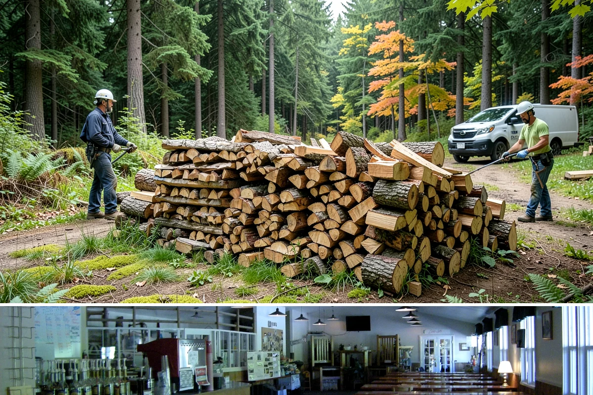 Holiday Firewood Delivery in Black Diamond, King County, WA - Late fall through the winter holidays is the window, so booking ahead of the busy calendar secures your date.