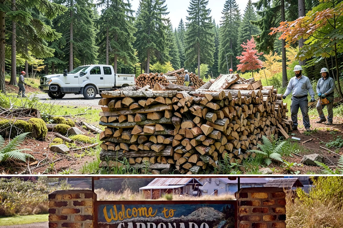 Holiday Firewood Delivery in Carbonado, Pierce County, WA - Late fall through the winter holidays is the window, so booking ahead of the busy calendar secures your date.