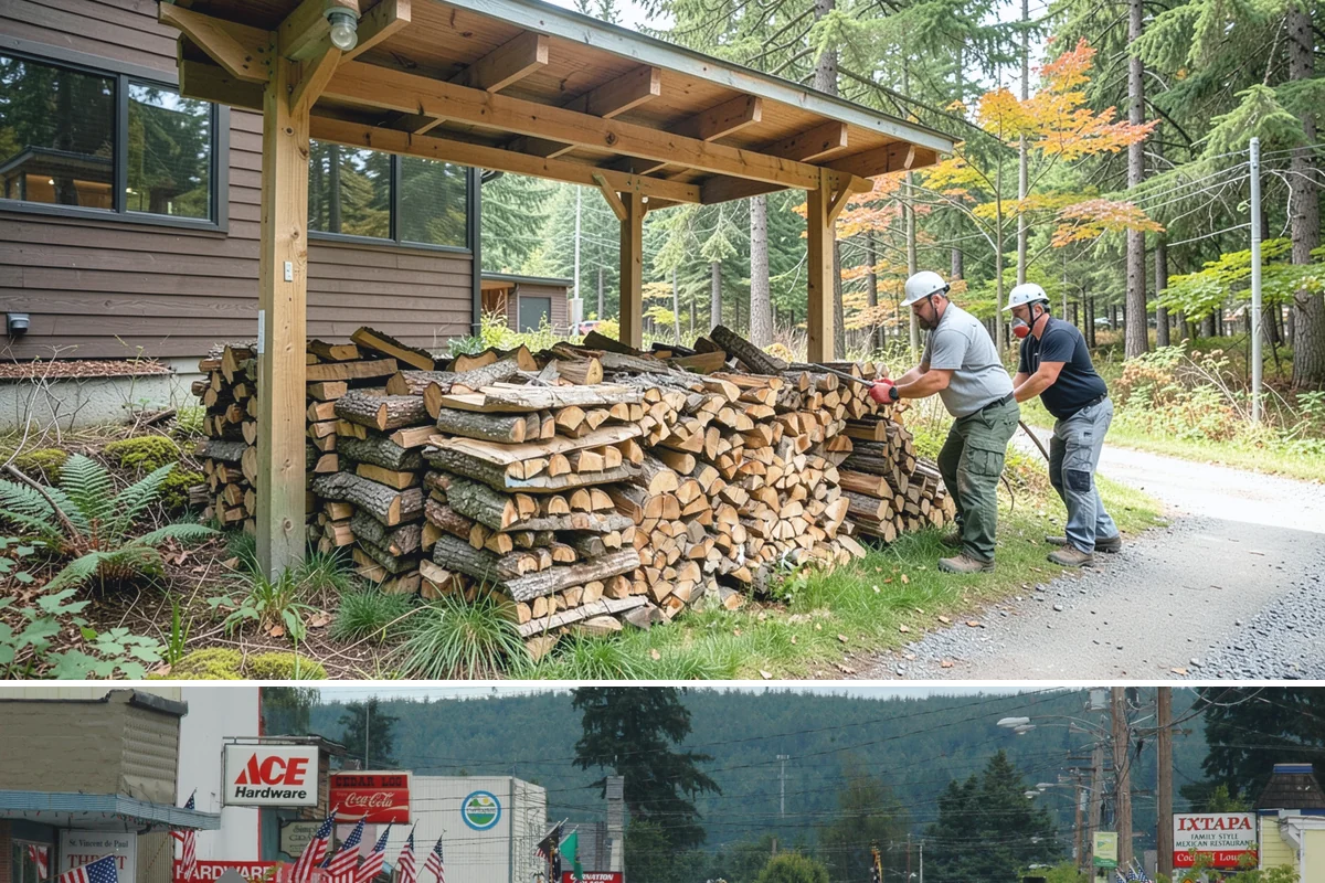 Holiday Firewood Delivery in Carnation, King County, WA - Late fall through the winter holidays is the window, so booking ahead of the busy calendar secures your date.