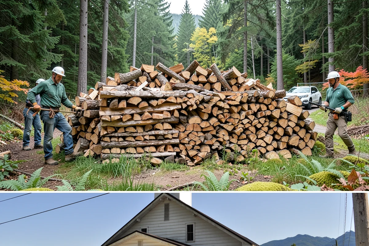 Holiday Firewood Delivery in Concrete, Skagit County, WA - Late fall through the winter holidays is the window, so booking ahead of the busy calendar secures your date.