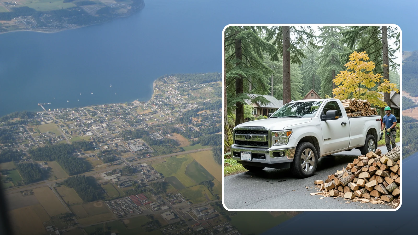 Holiday Firewood Delivery in Coupeville, Island County, WA - We deliver dry wood around the holidays so your gatherings stay warm and your fires burn bright.