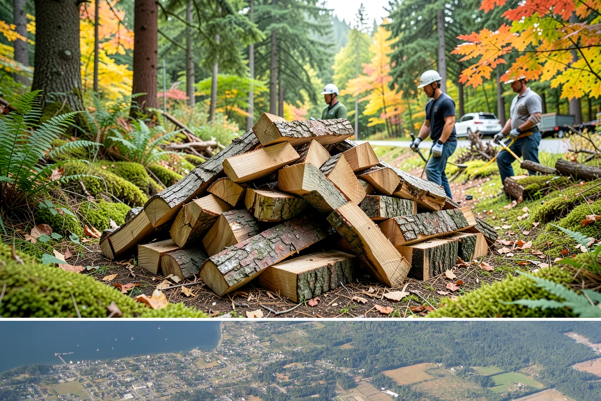 Holiday Firewood Delivery in Coupeville, Island County, WA - Late fall through the winter holidays is the window, so booking ahead of the busy calendar secures your date.