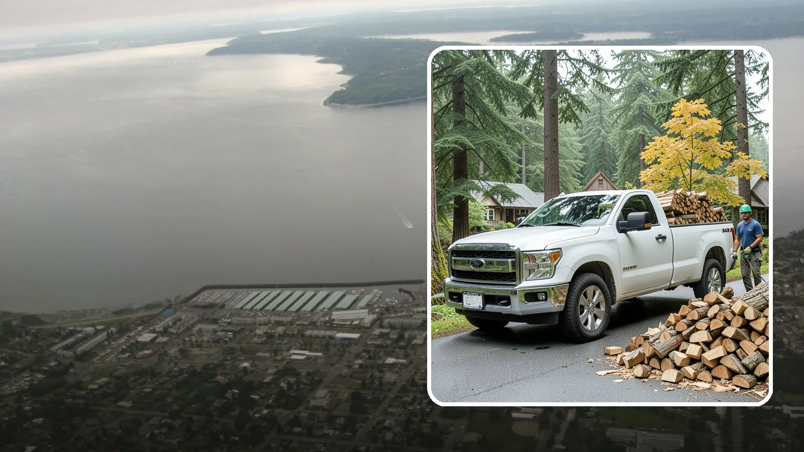 Holiday Firewood Delivery in Des Moines, King County, WA - We deliver dry wood around the holidays so your gatherings stay warm and your fires burn bright.