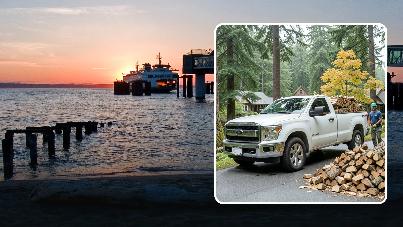 Holiday Firewood Delivery in Edmonds, Snohomish County, WA - We deliver dry wood around the holidays so your gatherings stay warm and your fires burn bright.