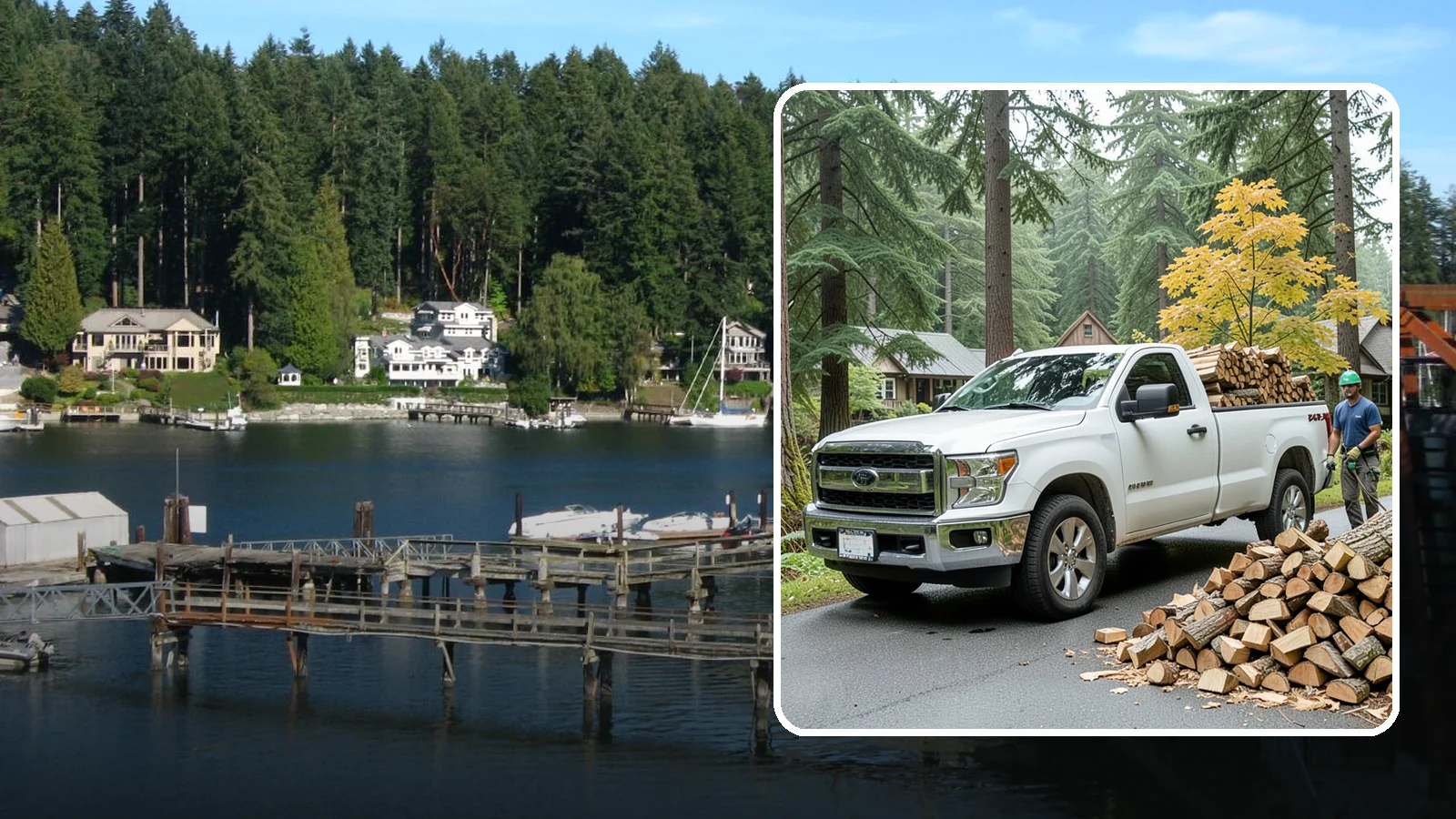 Holiday Firewood Delivery in Gig Harbor, Pierce County, WA - We deliver dry wood around the holidays so your gatherings stay warm and your fires burn bright.