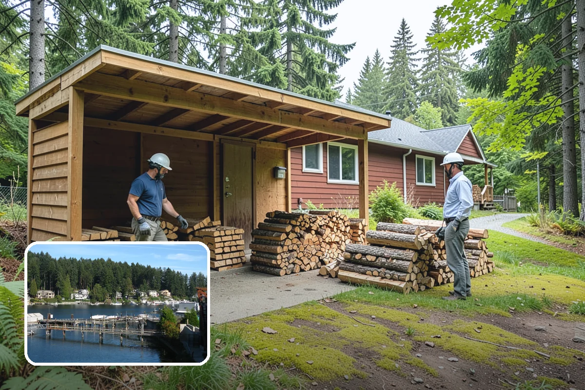 Holiday Firewood Delivery in Gig Harbor, Pierce County, WA - Keeps you stocked through a high-use season