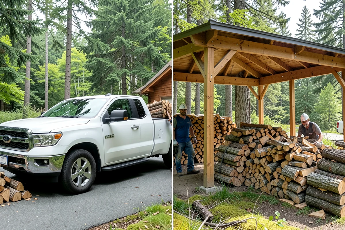 Holiday Firewood Delivery in Gig Harbor, Pierce County, WA - Confirm your holiday quantity and delivery date