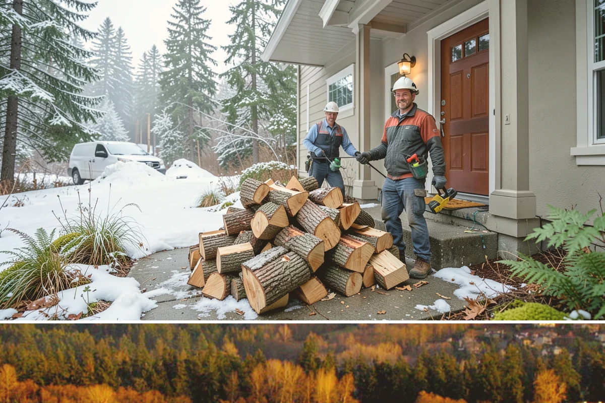 Holiday Firewood Delivery in Kenmore, King County, WA - Late fall through the winter holidays is the window, so booking ahead of the busy calendar secures your date.