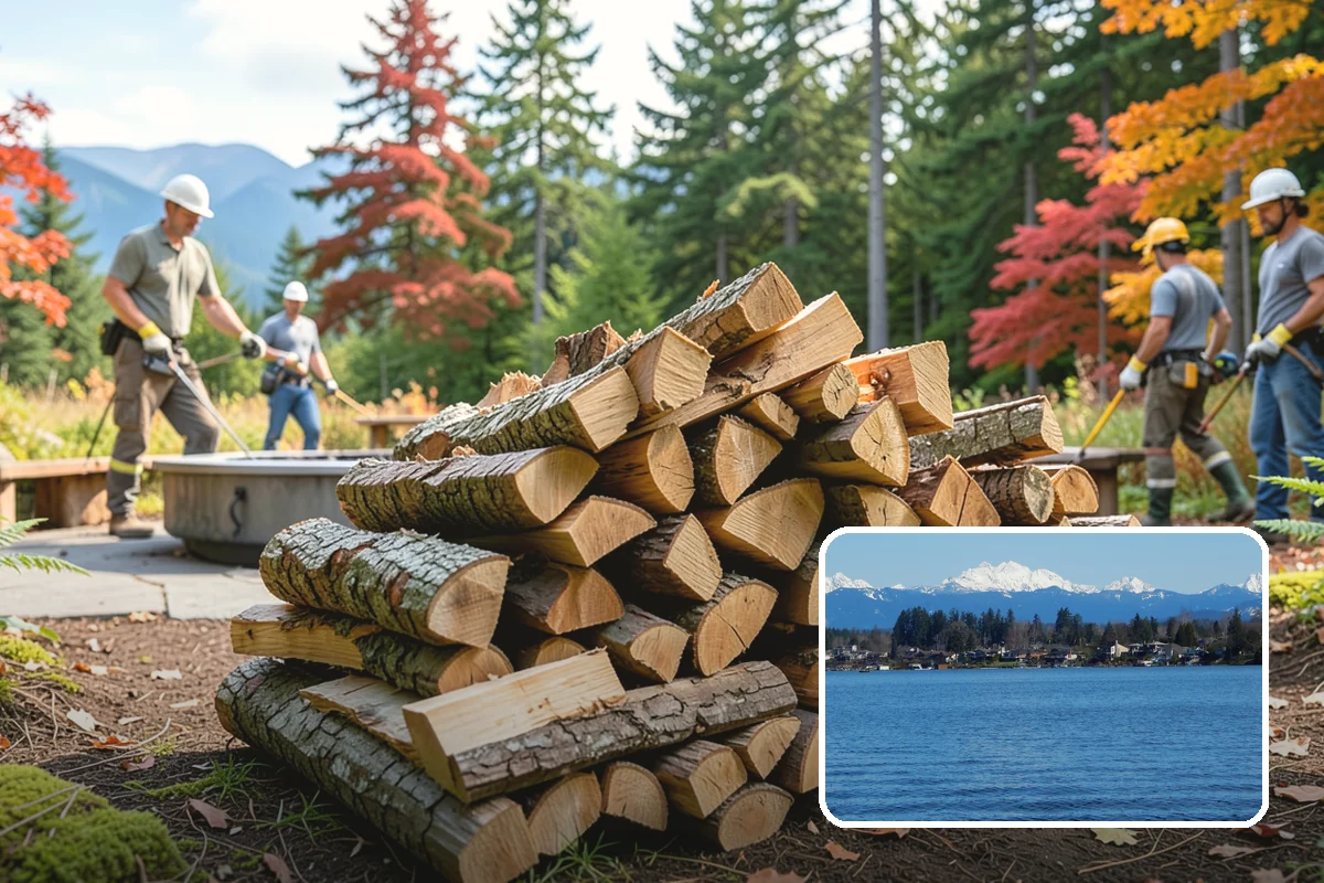Holiday Firewood Delivery in Lake Stevens, Snohomish County, WA - Keeps you stocked through a high-use season