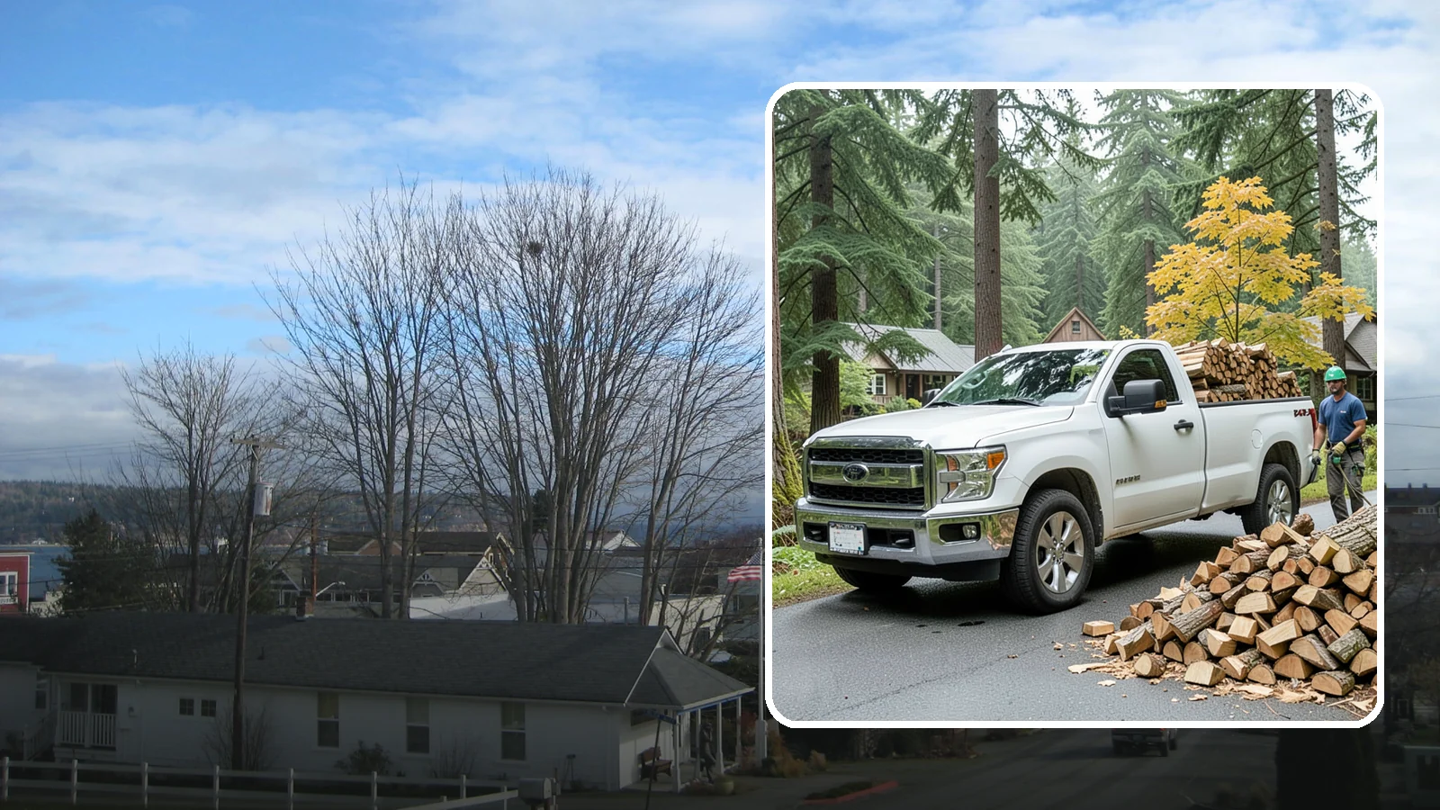 Holiday Firewood Delivery in Langley, Island County, WA - We deliver dry wood around the holidays so your gatherings stay warm and your fires burn bright.