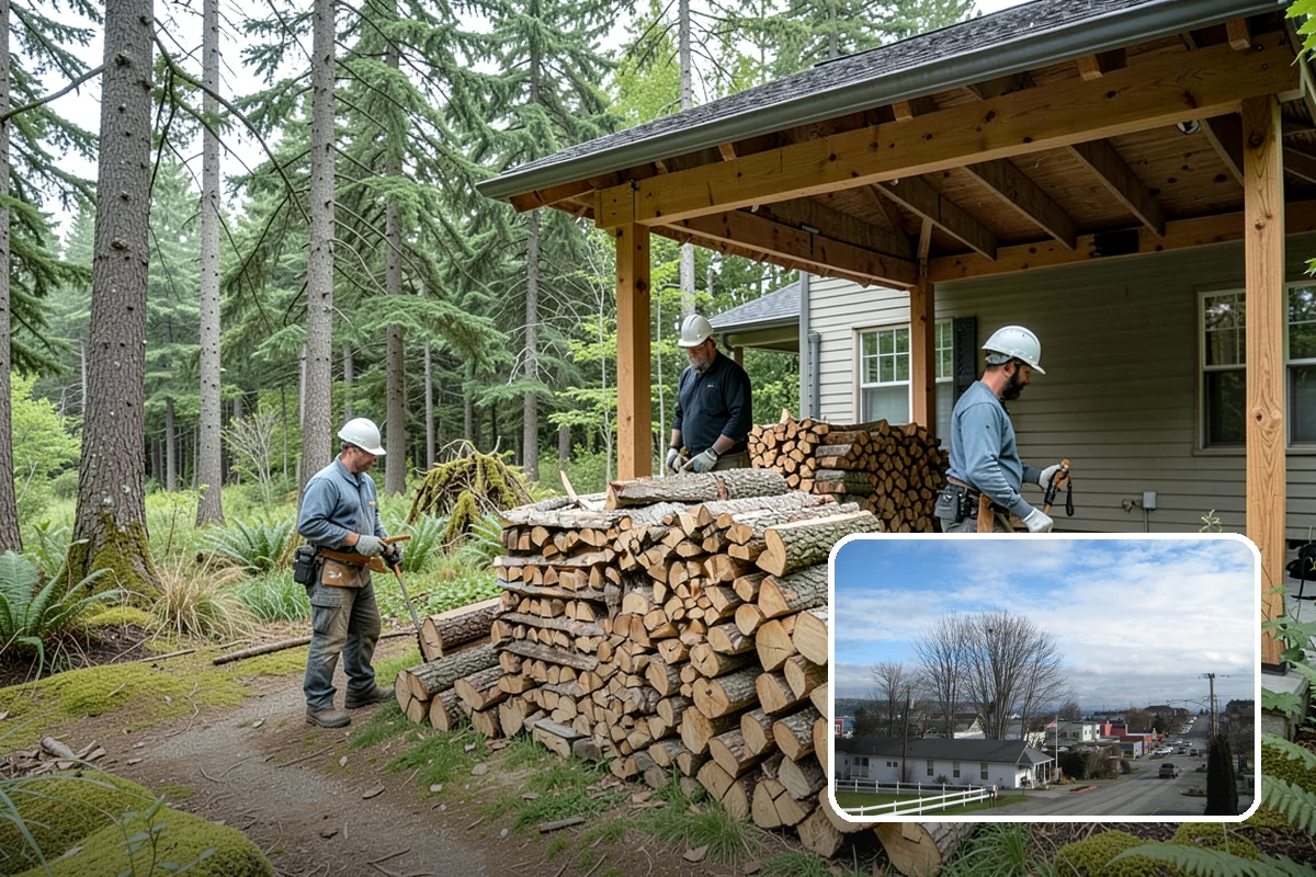 Holiday Firewood Delivery in Langley, Island County, WA - Keeps you stocked through a high-use season