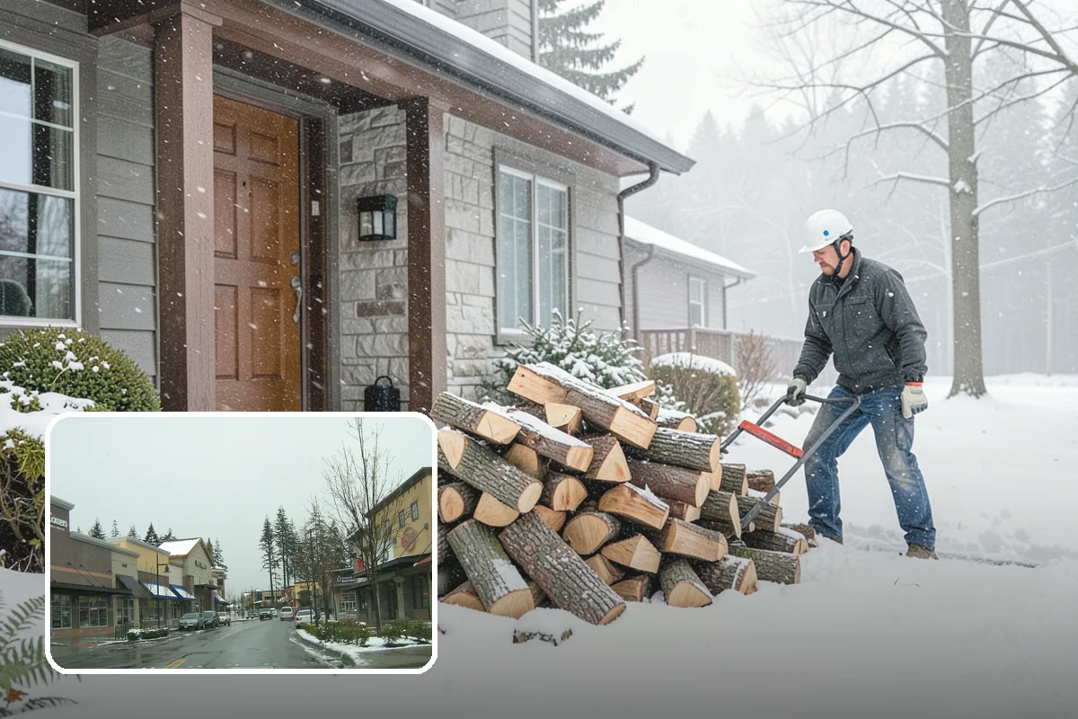 Holiday Firewood Delivery in Mill Creek, Snohomish County, WA - Keeps you stocked through a high-use season