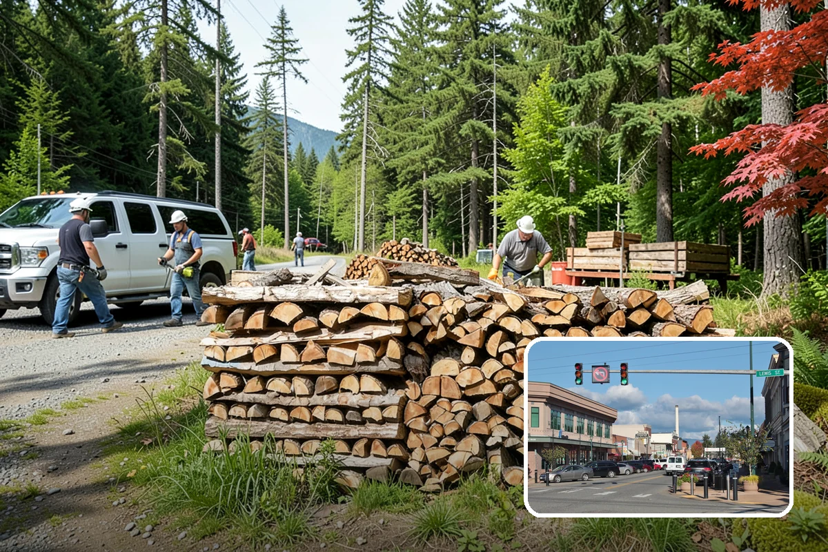 Holiday Firewood Delivery in Monroe, Snohomish County, WA - Keeps you stocked through a high-use season