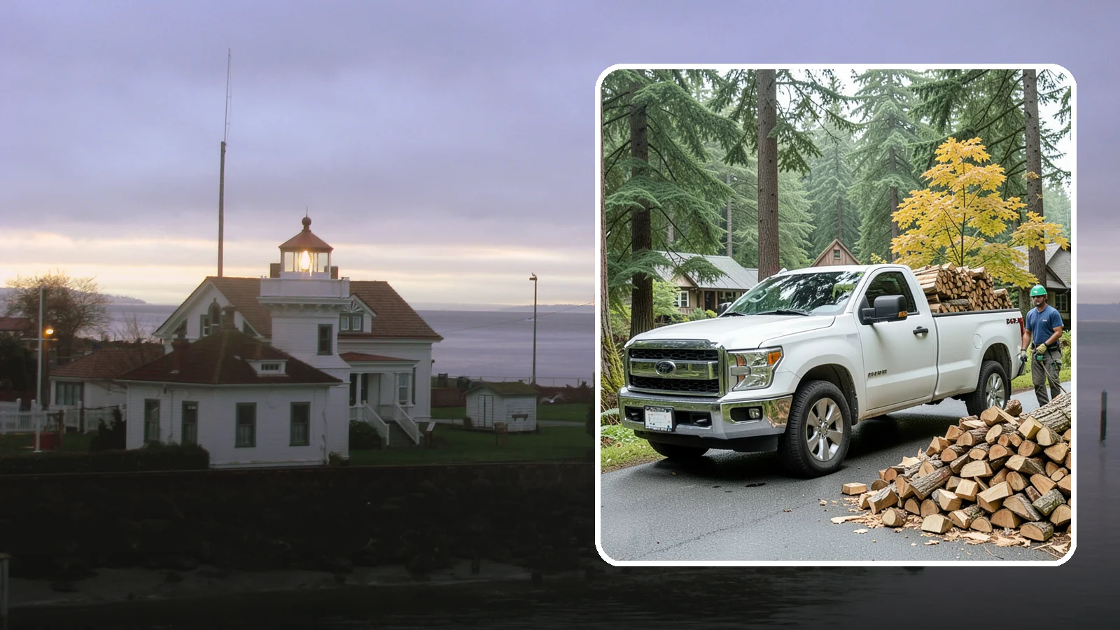 Holiday Firewood Delivery in Mukilteo, Snohomish County, WA - We deliver dry wood around the holidays so your gatherings stay warm and your fires burn bright.