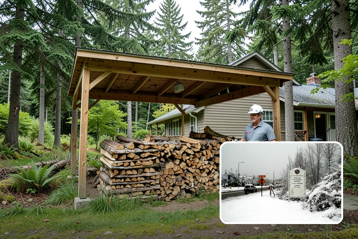 Holiday Firewood Delivery in Newcastle, King County, WA - Keeps you stocked through a high-use season