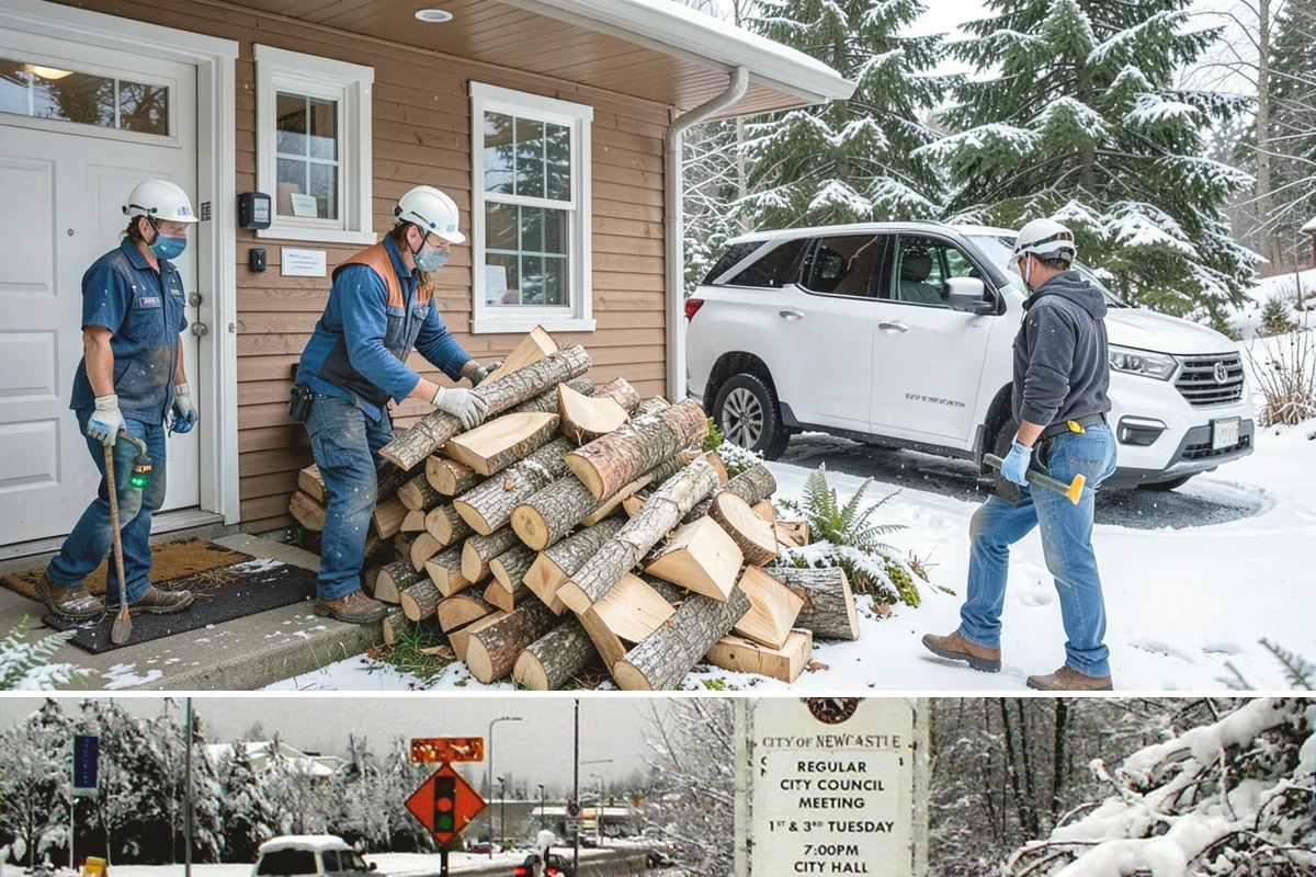 Holiday Firewood Delivery in Newcastle, King County, WA - Late fall through the winter holidays is the window, so booking ahead of the busy calendar secures your date.