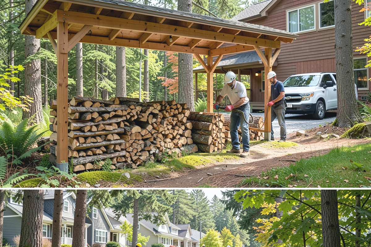 Holiday Firewood Delivery in Normandy Park, King County, WA - Late fall through the winter holidays is the window, so booking ahead of the busy calendar secures your date.