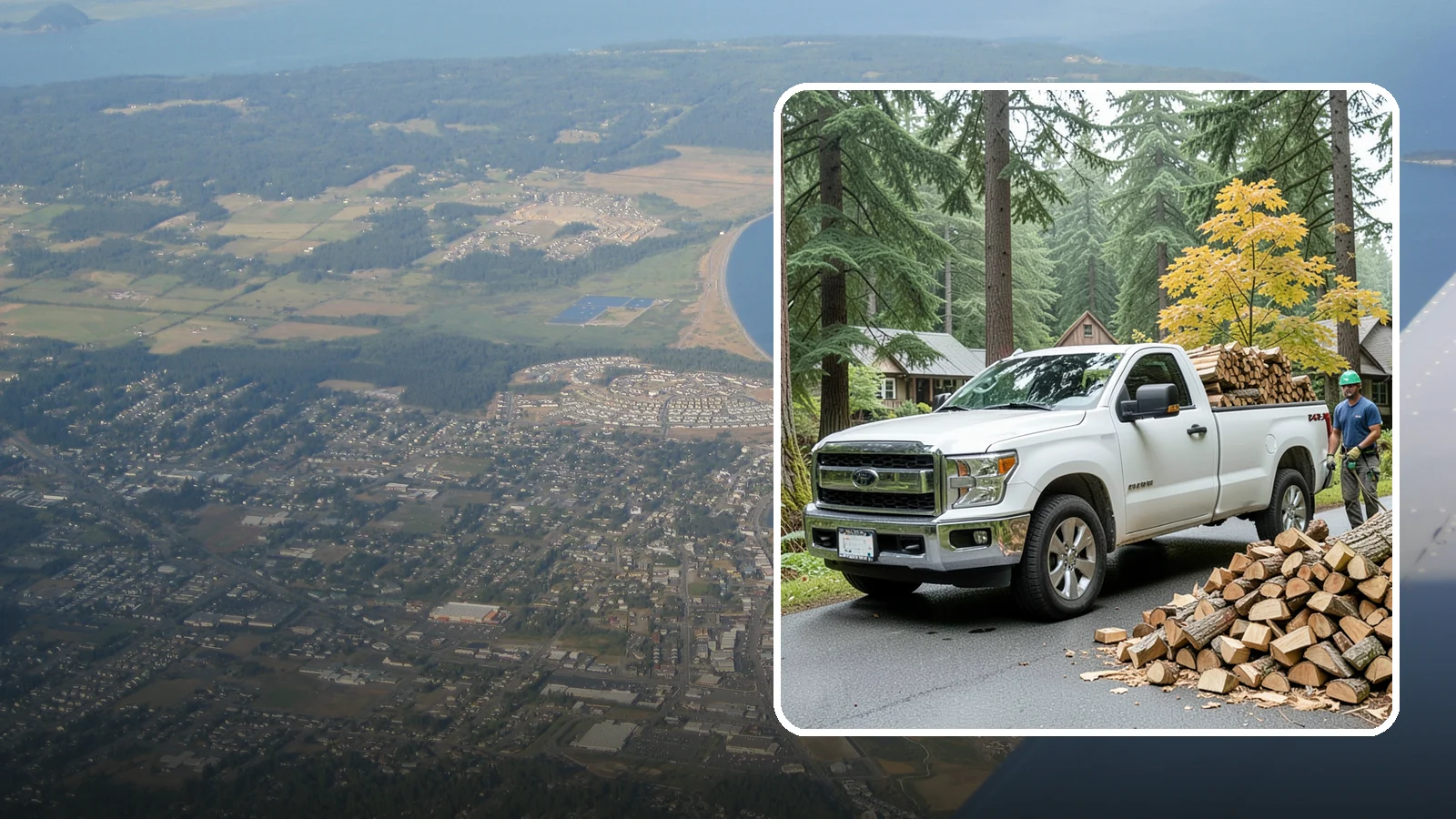 Holiday Firewood Delivery in Oak Harbor, Island County, WA - We deliver dry wood around the holidays so your gatherings stay warm and your fires burn bright.