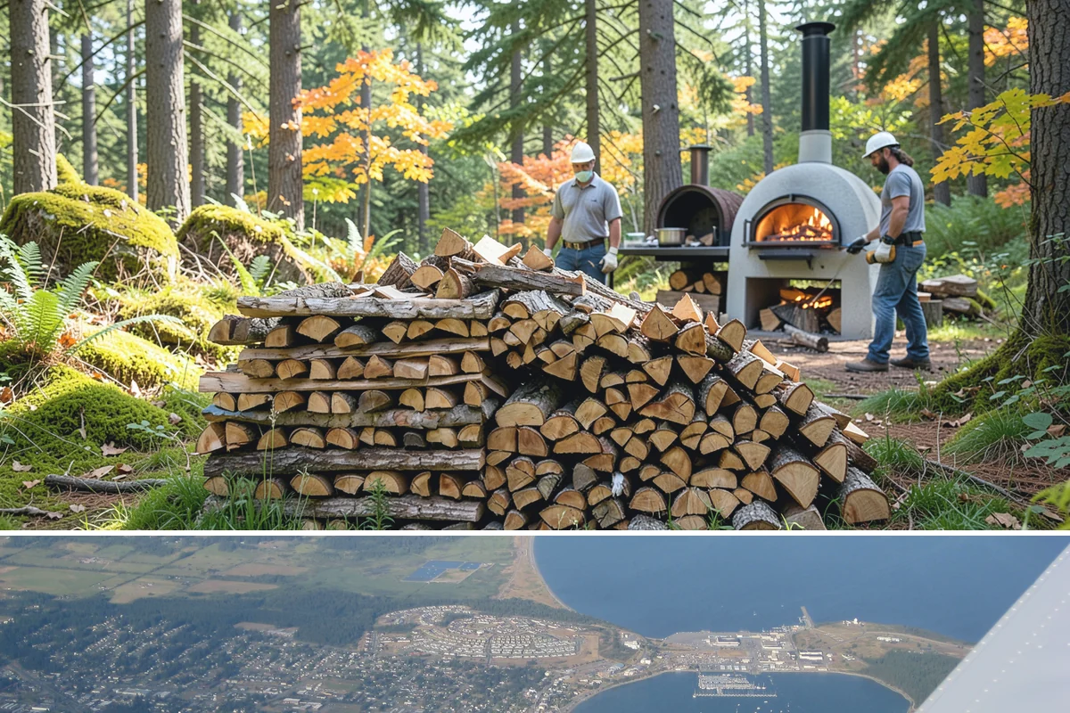 Holiday Firewood Delivery in Oak Harbor, Island County, WA - Late fall through the winter holidays is the window, so booking ahead of the busy calendar secures your date.