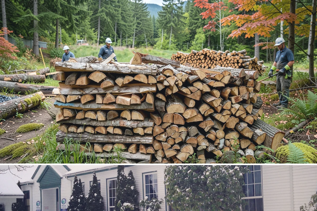 Holiday Firewood Delivery in Pacific, King County, WA - Late fall through the winter holidays is the window, so booking ahead of the busy calendar secures your date.