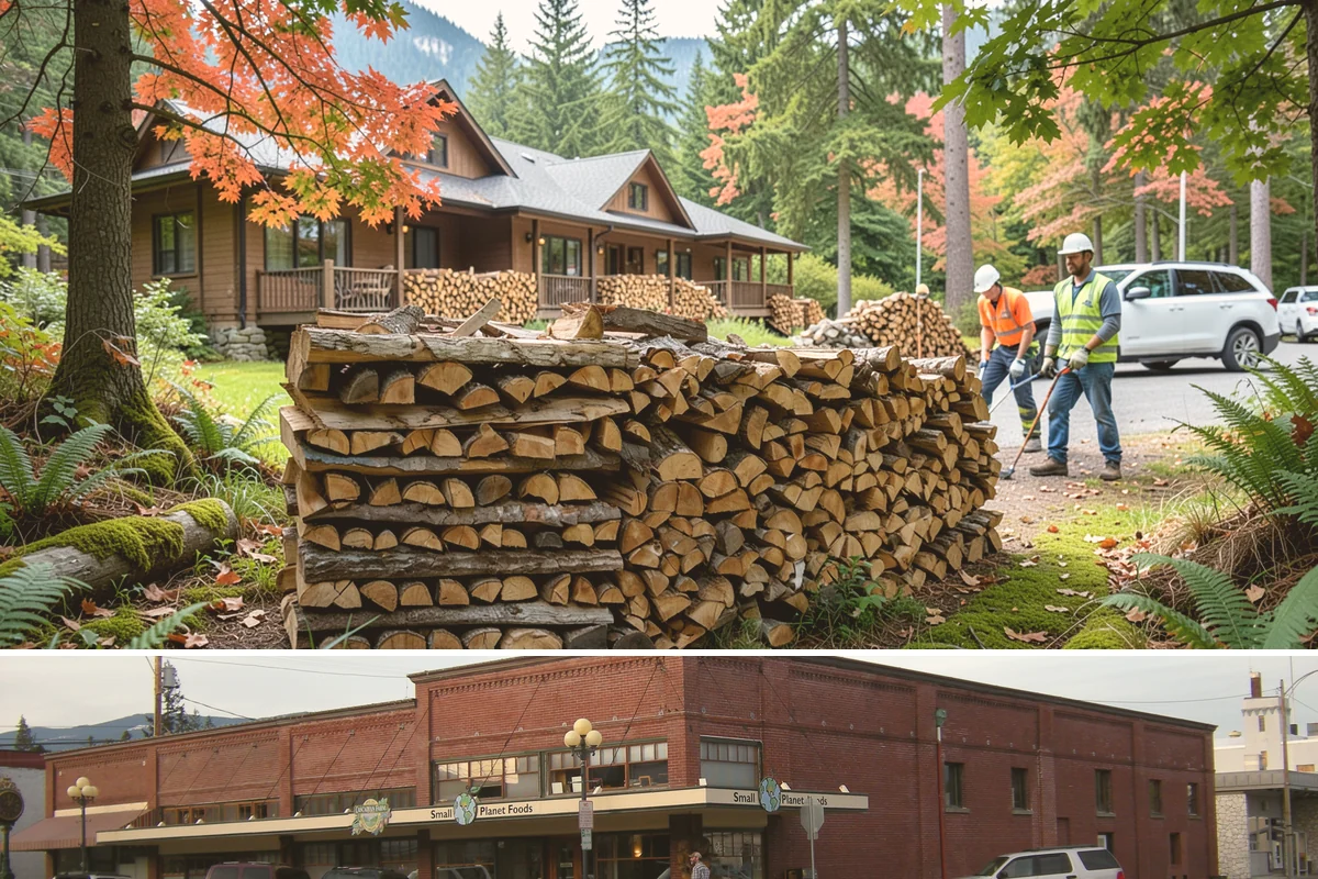Holiday Firewood Delivery in Sedro-Woolley, Skagit County, WA - Late fall through the winter holidays is the window, so booking ahead of the busy calendar secures your date.