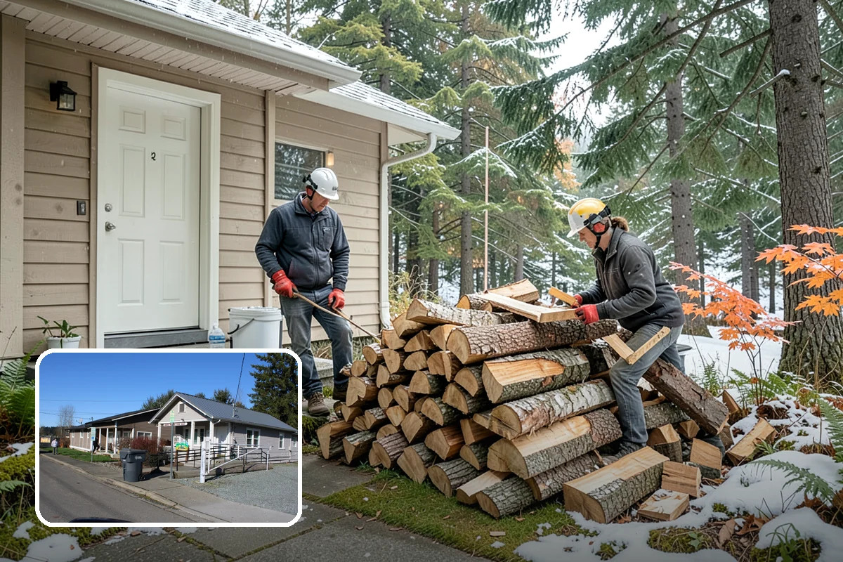 Holiday Firewood Delivery in South Prairie, Pierce County, WA - Keeps you stocked through a high-use season