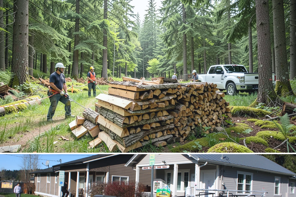 Holiday Firewood Delivery in South Prairie, Pierce County, WA - Late fall through the winter holidays is the window, so booking ahead of the busy calendar secures your date.