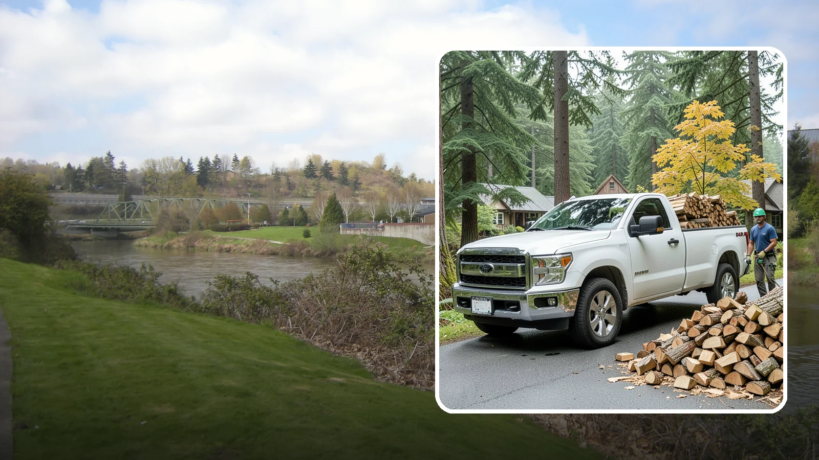 Holiday Firewood Delivery in Tukwila, King County, WA - We deliver dry wood around the holidays so your gatherings stay warm and your fires burn bright.