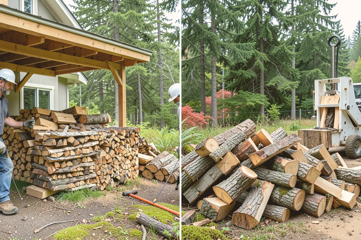 Hotel Firewood in Algona, King County, WA - Identify each fireplace and fire feature on-site