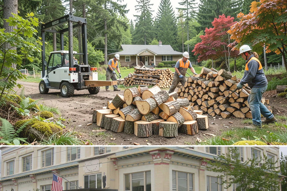 Hotel Firewood in Anacortes, Skagit County, WA - Boost supply for the fall and winter months when lobby and patio fires run daily.
