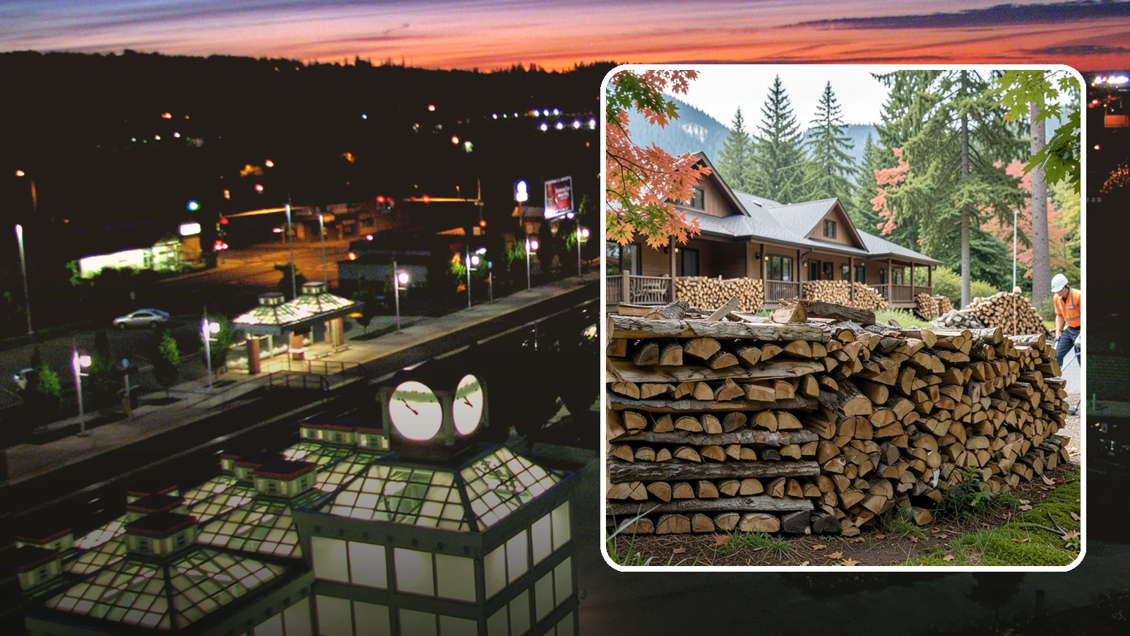 Hotel Firewood in Auburn, King County, WA - We keep Pacific Northwest hotels stocked with seasoned firewood for lobby fireplaces, patios, and guest fire features.