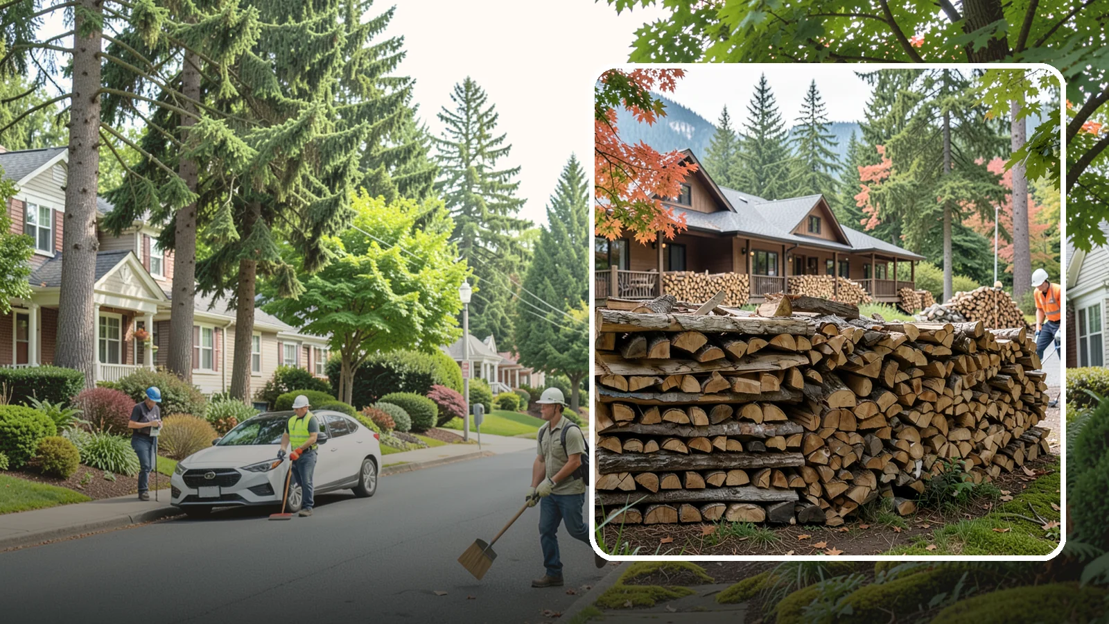 Hotel Firewood in Beaux Arts Village, King County, WA - We keep Pacific Northwest hotels stocked with seasoned firewood for lobby fireplaces, patios, and guest fire features.