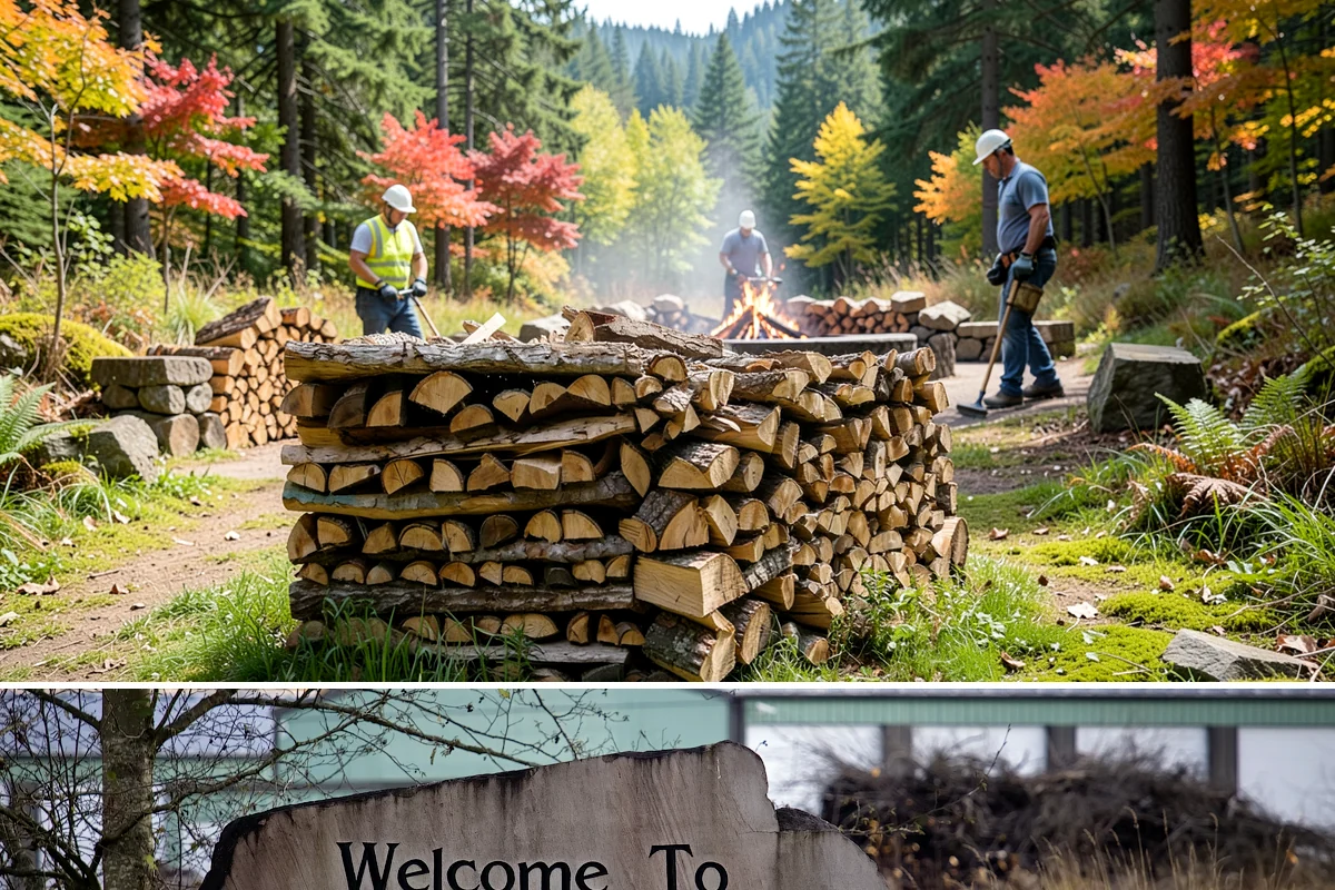 Hotel Firewood in Buckley, Pierce County, WA - Boost supply for the fall and winter months when lobby and patio fires run daily.