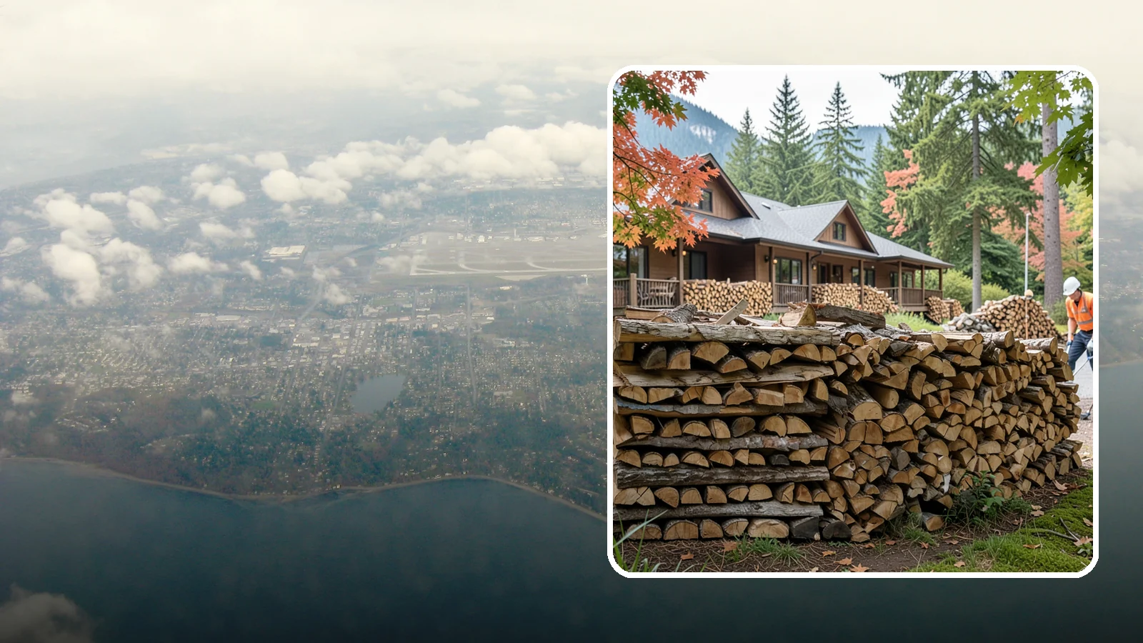 Hotel Firewood in Burien, King County, WA - We keep Pacific Northwest hotels stocked with seasoned firewood for lobby fireplaces, patios, and guest fire features.