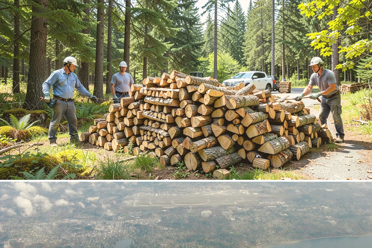 Hotel Firewood in Burien, King County, WA - Boost supply for the fall and winter months when lobby and patio fires run daily.