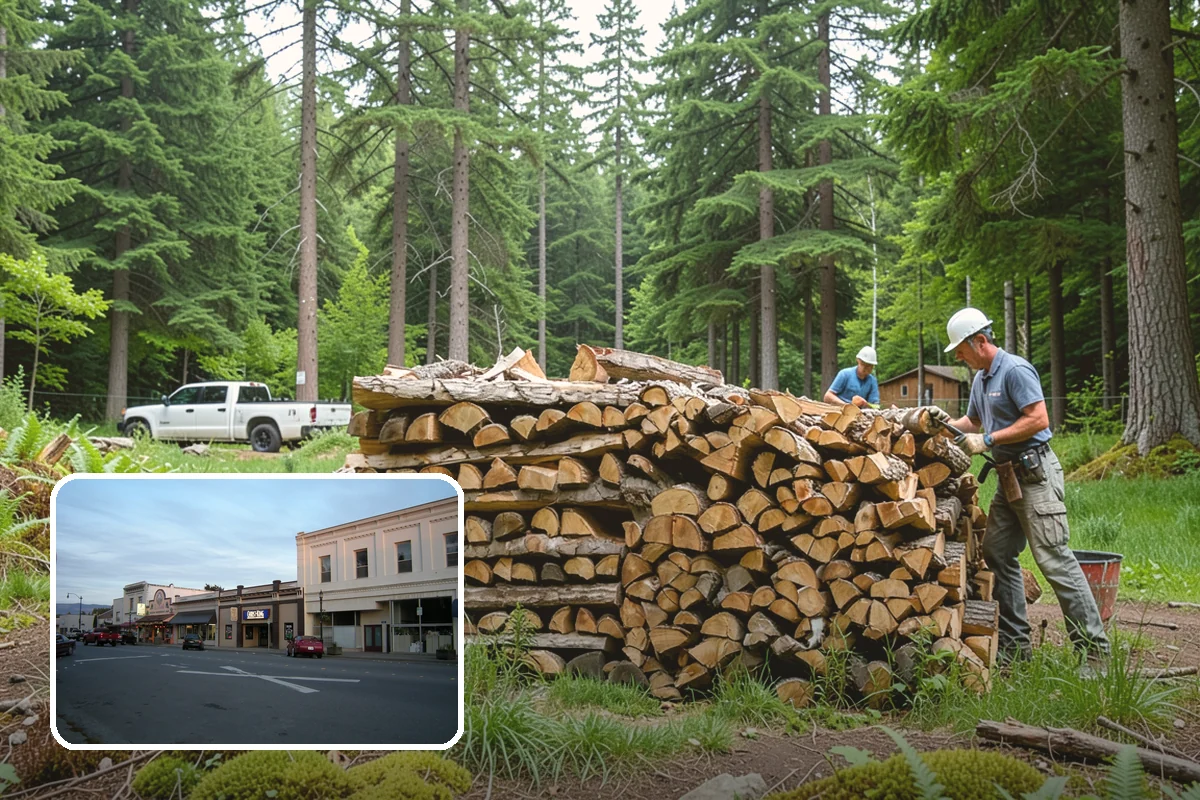 Hotel Firewood in Burlington, Skagit County, WA - Dry wood that keeps lobby and patio fires inviting