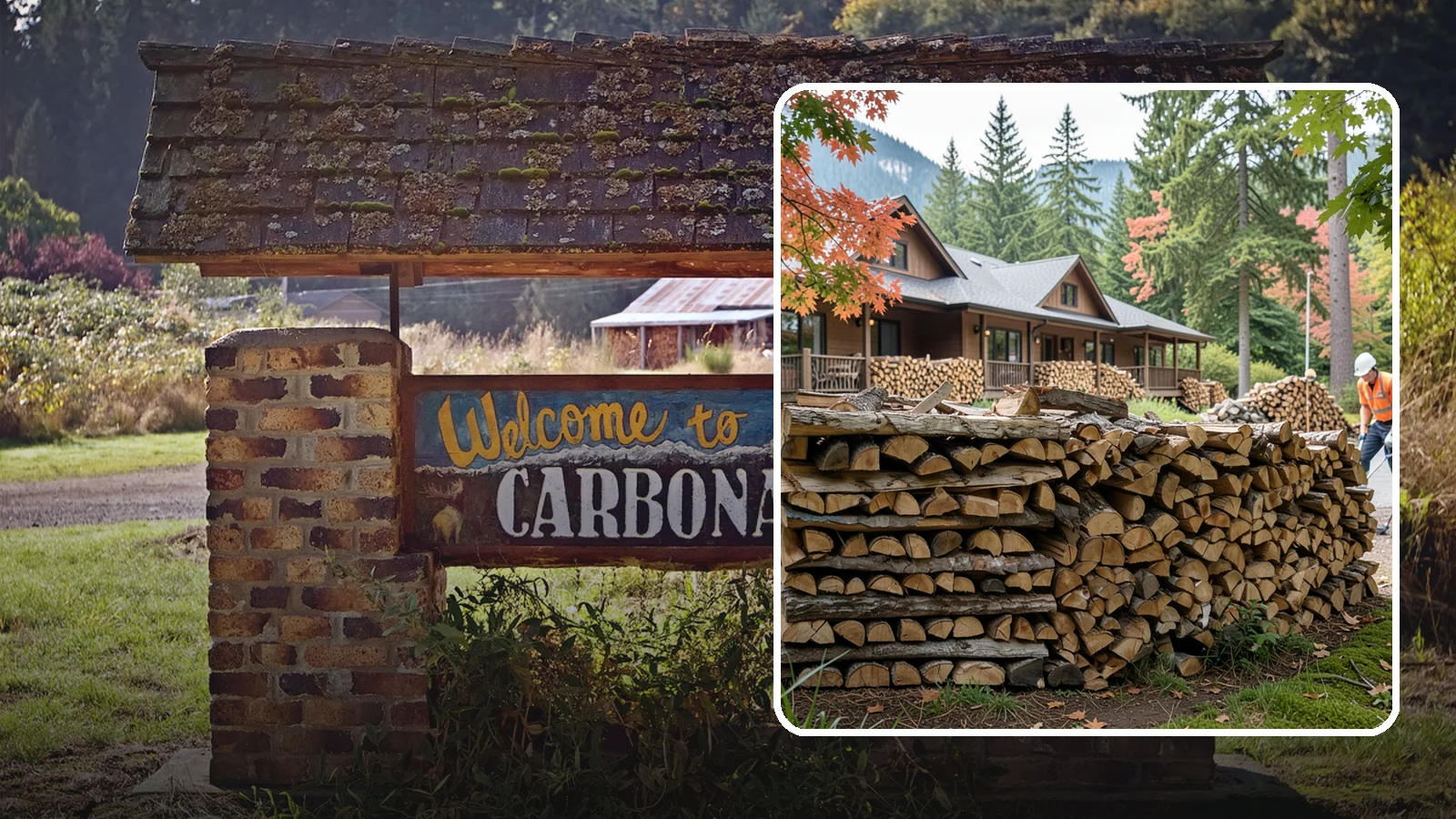 Hotel Firewood in Carbonado, Pierce County, WA - We keep Pacific Northwest hotels stocked with seasoned firewood for lobby fireplaces, patios, and guest fire features.