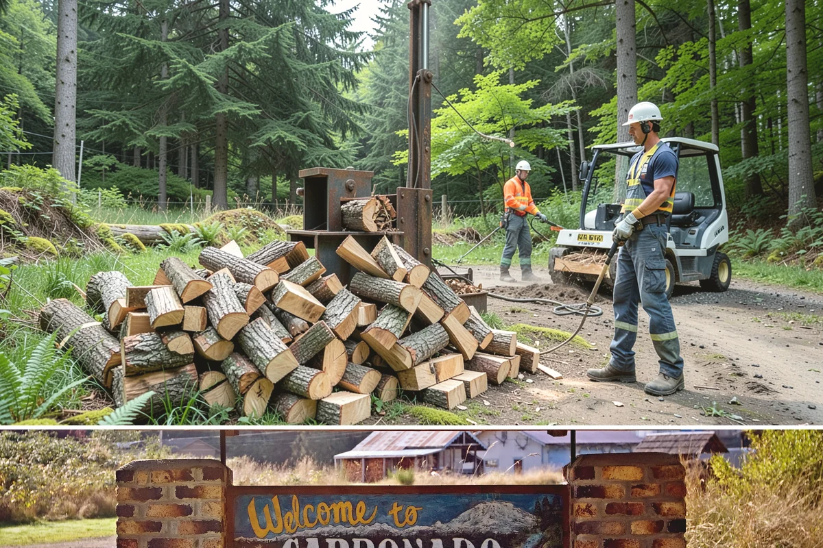 Hotel Firewood in Carbonado, Pierce County, WA - Boost supply for the fall and winter months when lobby and patio fires run daily.