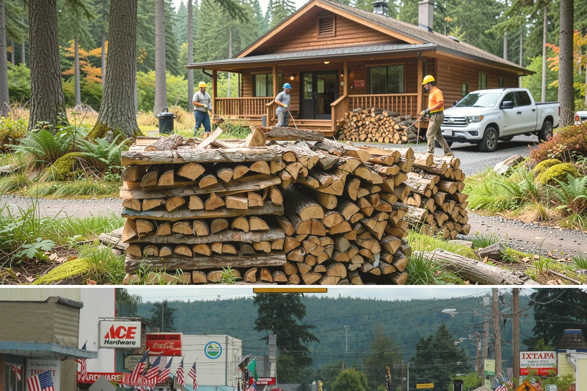 Hotel Firewood in Carnation, King County, WA - Boost supply for the fall and winter months when lobby and patio fires run daily.