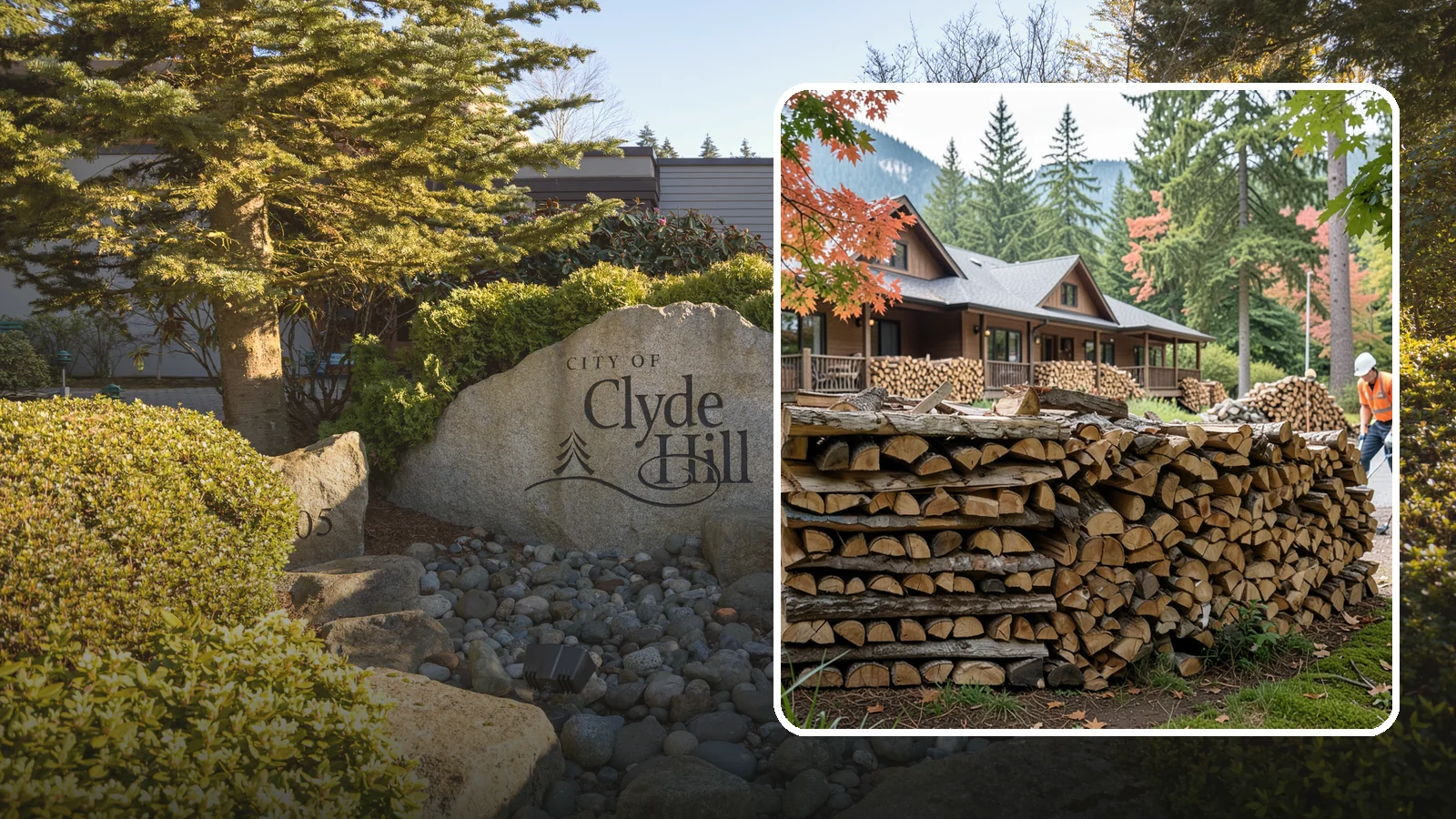 Hotel Firewood in Clyde Hill, King County, WA - We keep Pacific Northwest hotels stocked with seasoned firewood for lobby fireplaces, patios, and guest fire features.