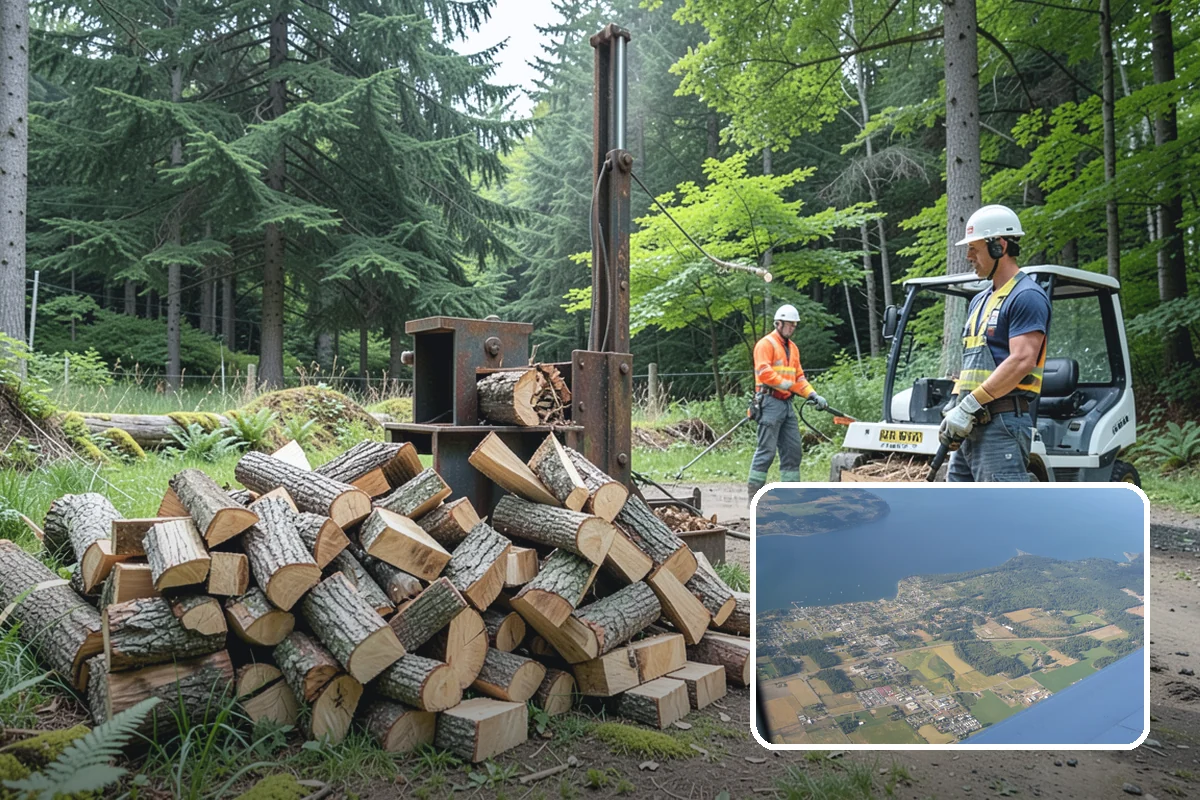 Hotel Firewood in Coupeville, Island County, WA - Dry wood that keeps lobby and patio fires inviting