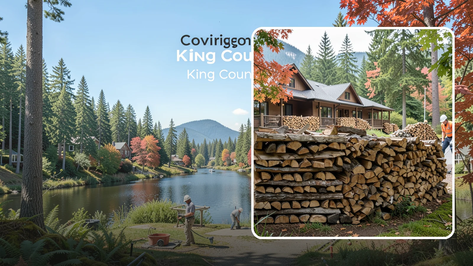 Hotel Firewood in Covington, King County, WA - We keep Pacific Northwest hotels stocked with seasoned firewood for lobby fireplaces, patios, and guest fire features.