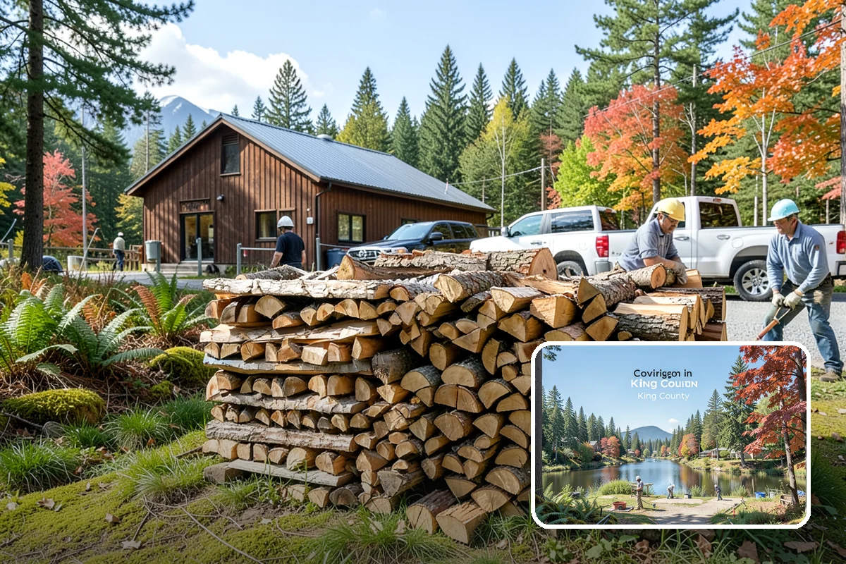 Hotel Firewood in Covington, King County, WA - Dry wood that keeps lobby and patio fires inviting